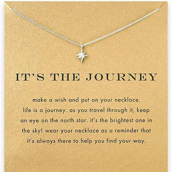 Boutique Accessories - Friendship Compass Necklace Good Luck Butterfly Pendant Chain Necklace with